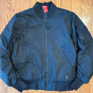 Nike Air Force 1 Bomber Jacket Medium Black/Black Men's 925436-010